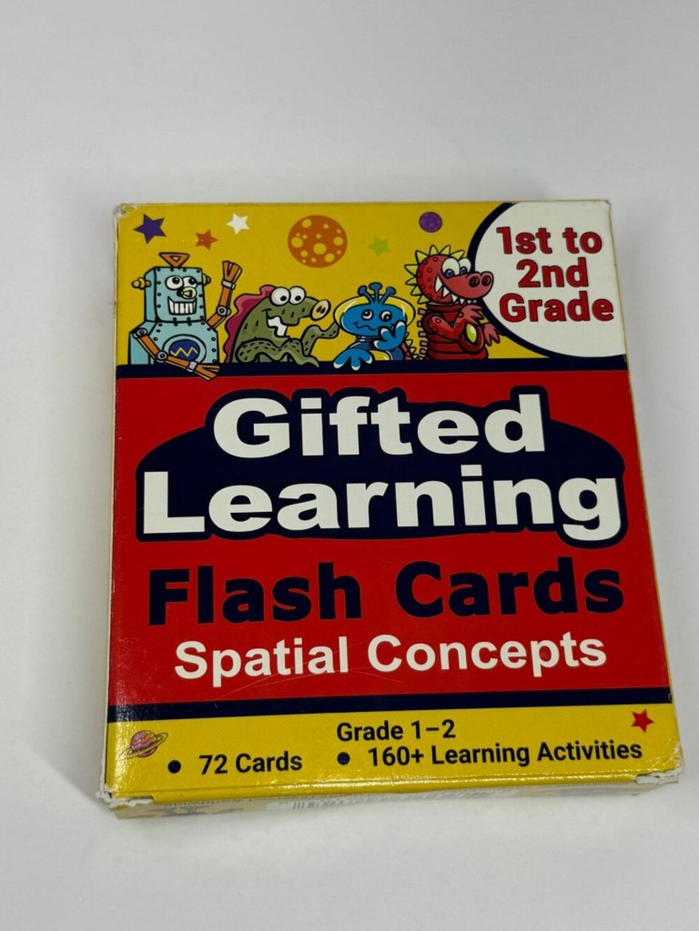 Gifted Learning Flash Cards Spatial Concepts For 1st-2nd Grade 72 Cards 160+ Act